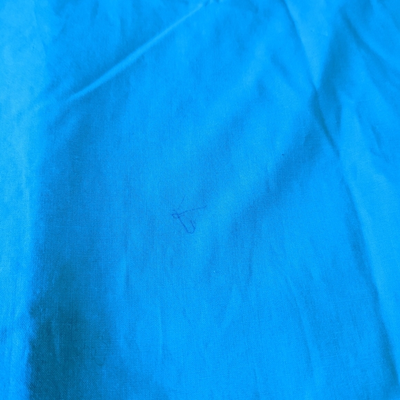 Scully Long Sleeve Button Down Shirt Blue XXL ruched shoulders - Picture 5 of 10